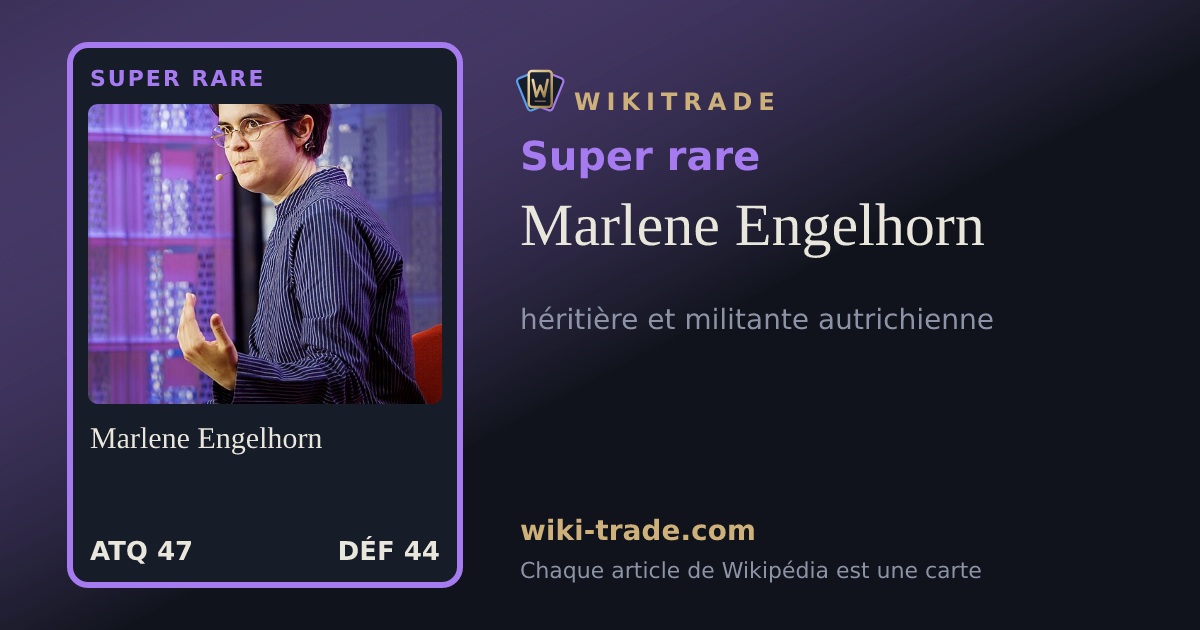 Marlene Engelhorn — carte Super rare