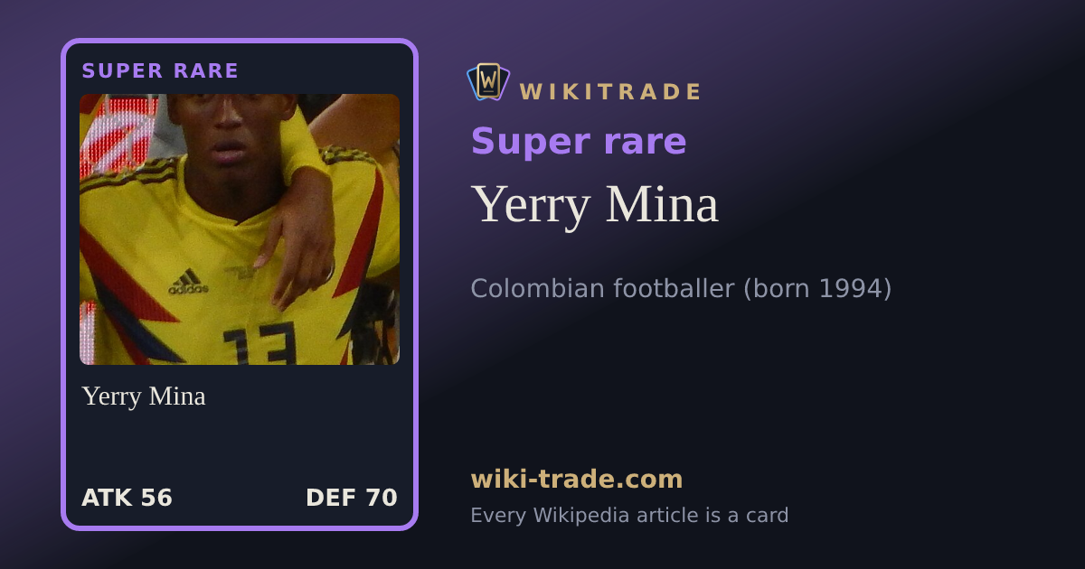 Yerry Mina — Super rare card