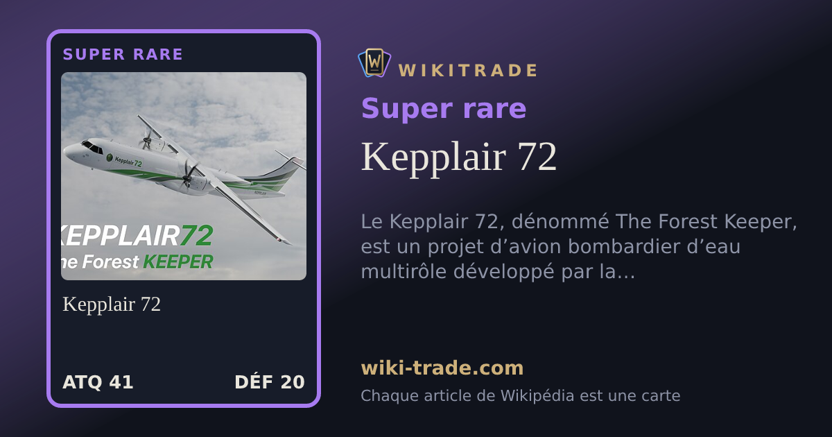 Kepplair 72 — carte Super rare