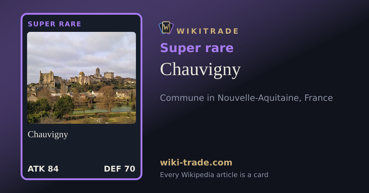 Chauvigny — Super rare card