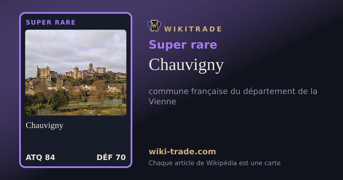 Chauvigny — carte Super rare
