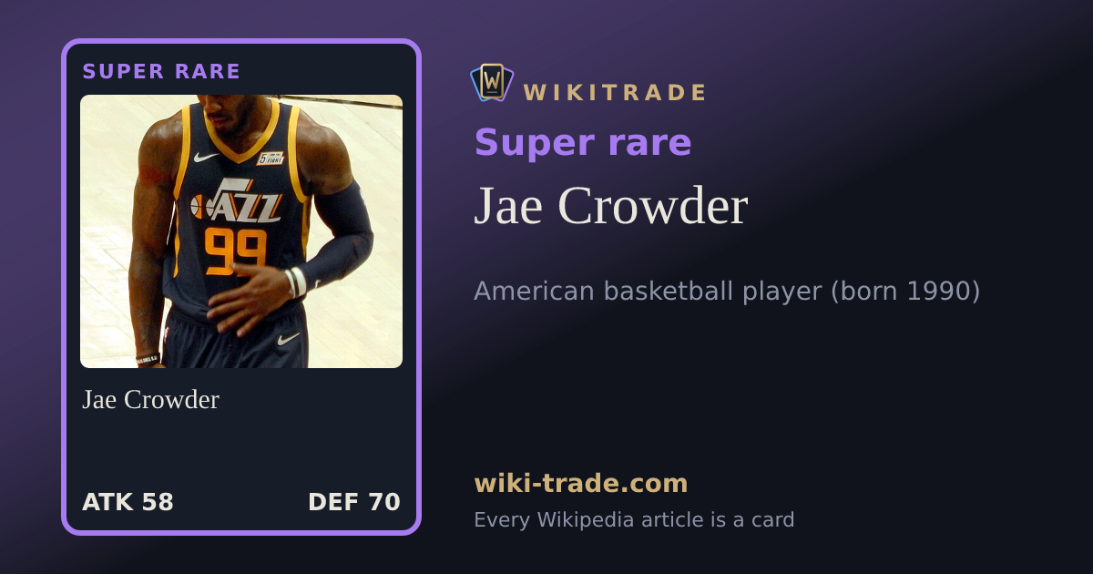 Jae Crowder — Super rare card
