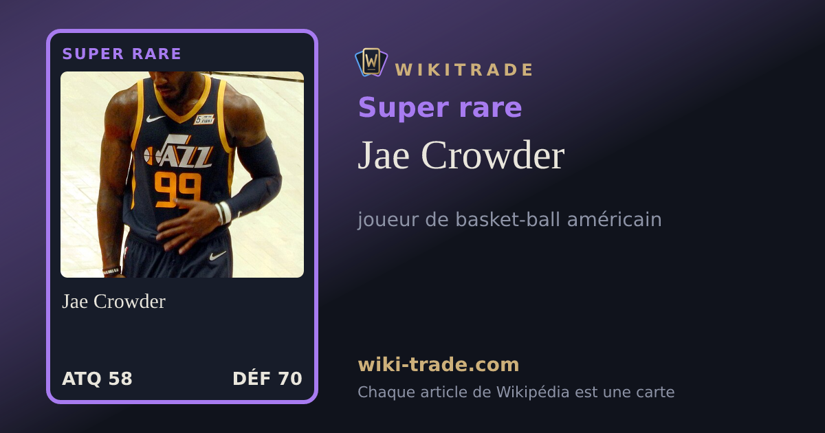 Jae Crowder — carte Super rare