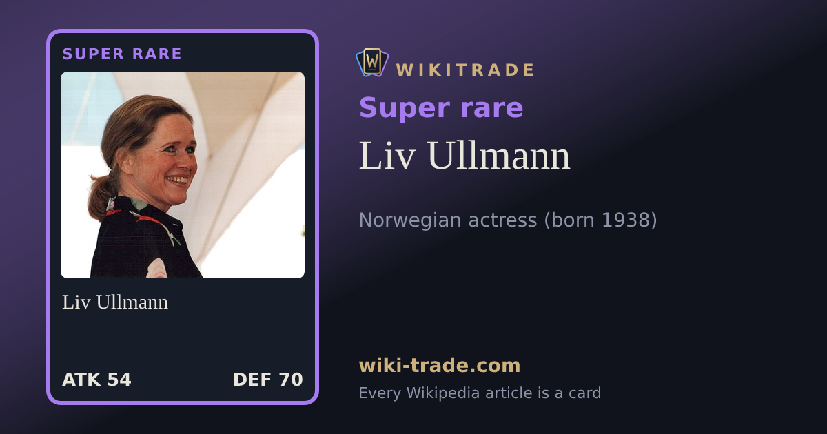 Liv Ullmann — Super rare card