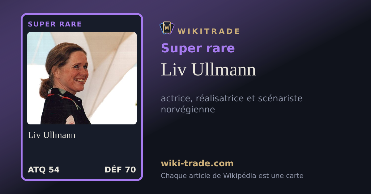 Liv Ullmann — carte Super rare
