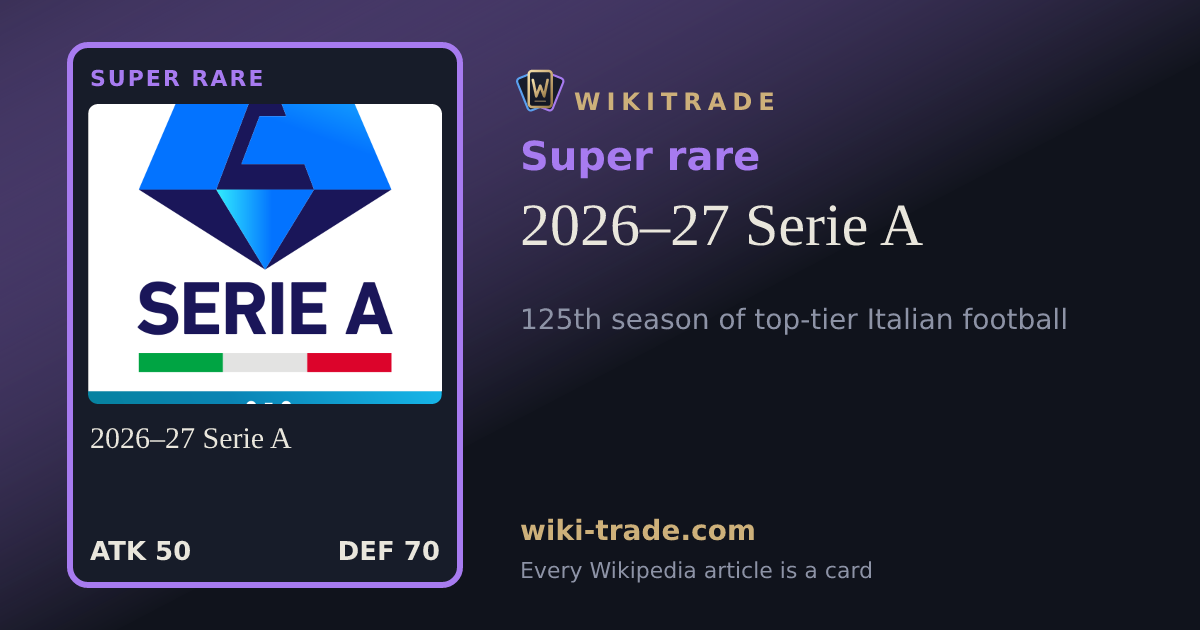 2026–27 Serie A — Super rare card