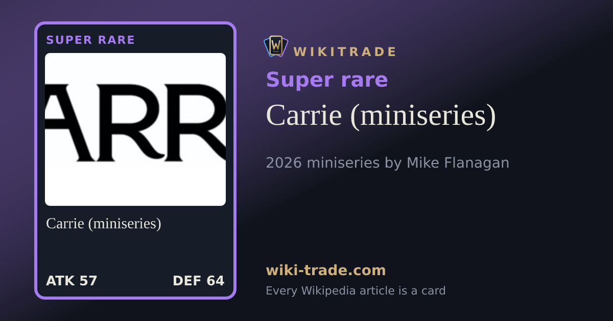 Carrie (miniseries) — Super rare card
