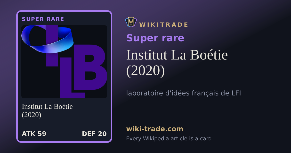 Institut La Boétie (2020) — Super rare card