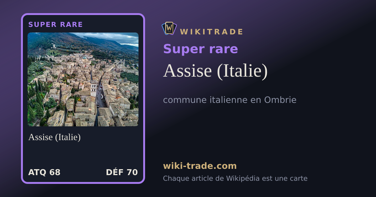 Assise (Italie) — carte Super rare