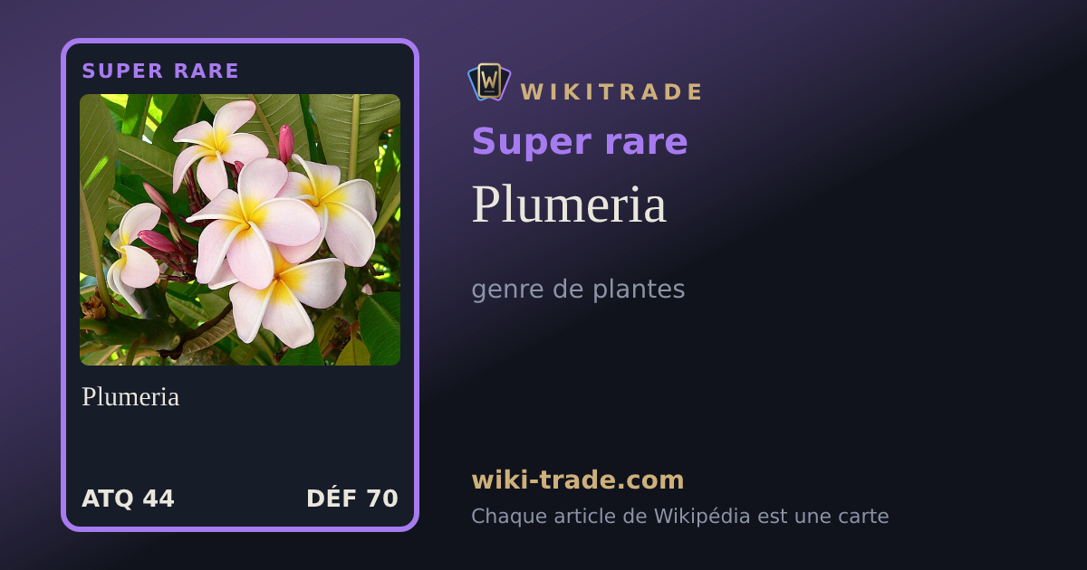 Plumeria — carte Super rare