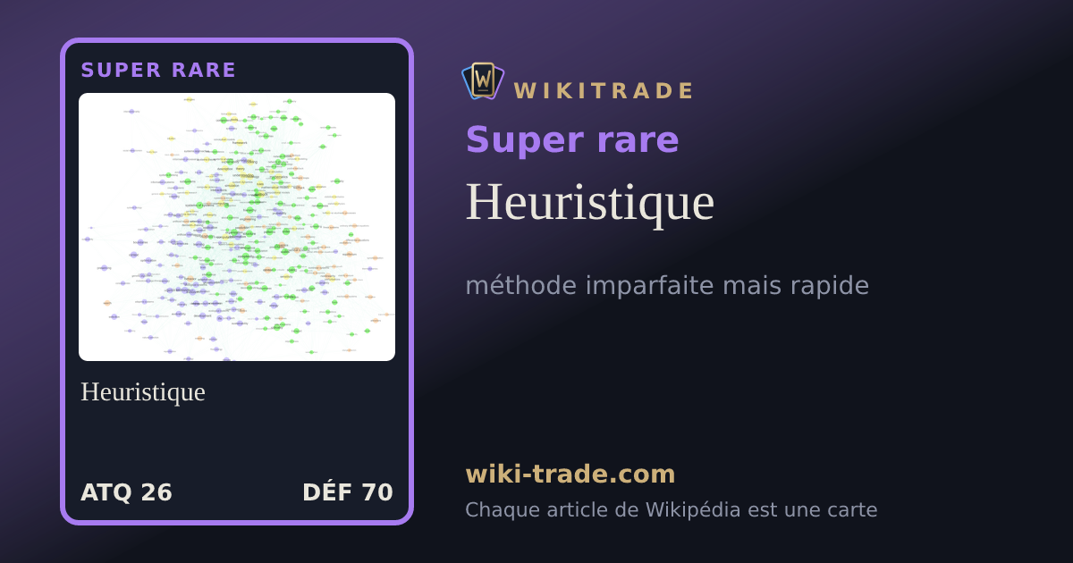 Heuristique — carte Super rare