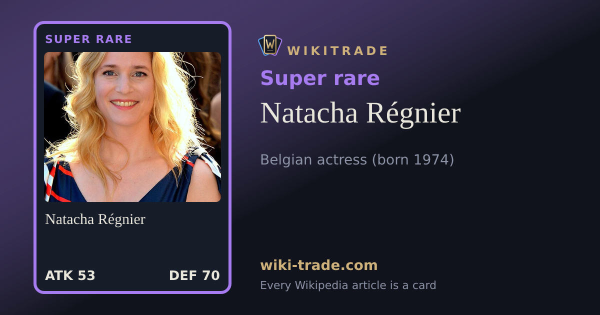 Natacha Régnier — Super rare card