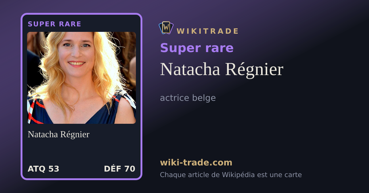 Natacha Régnier — carte Super rare