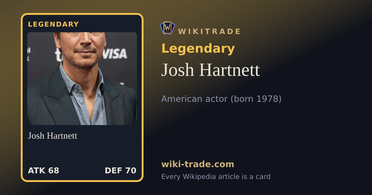 Josh Hartnett — Legendary card