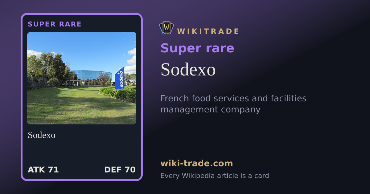 Sodexo — Super rare card