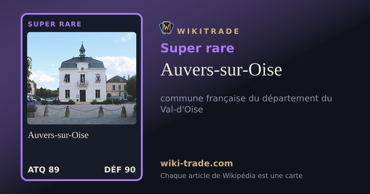 Auvers-sur-Oise — carte Super rare