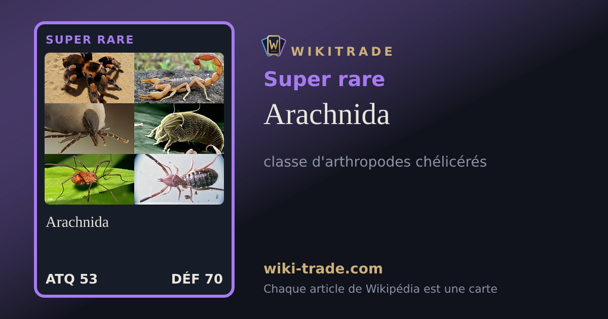 Arachnida — carte Super rare