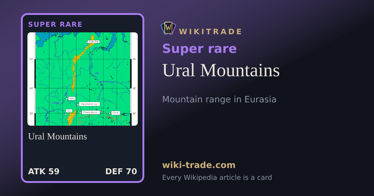 Ural Mountains — Super rare card
