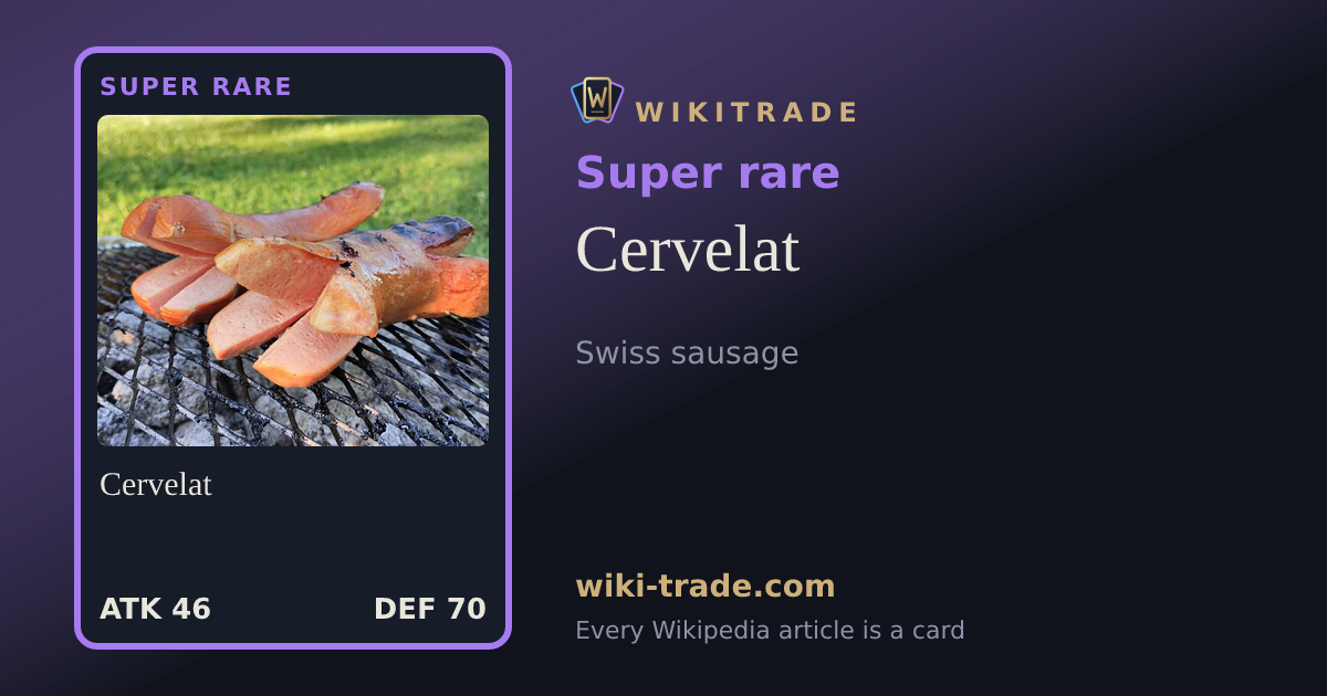 Cervelat — Super rare card