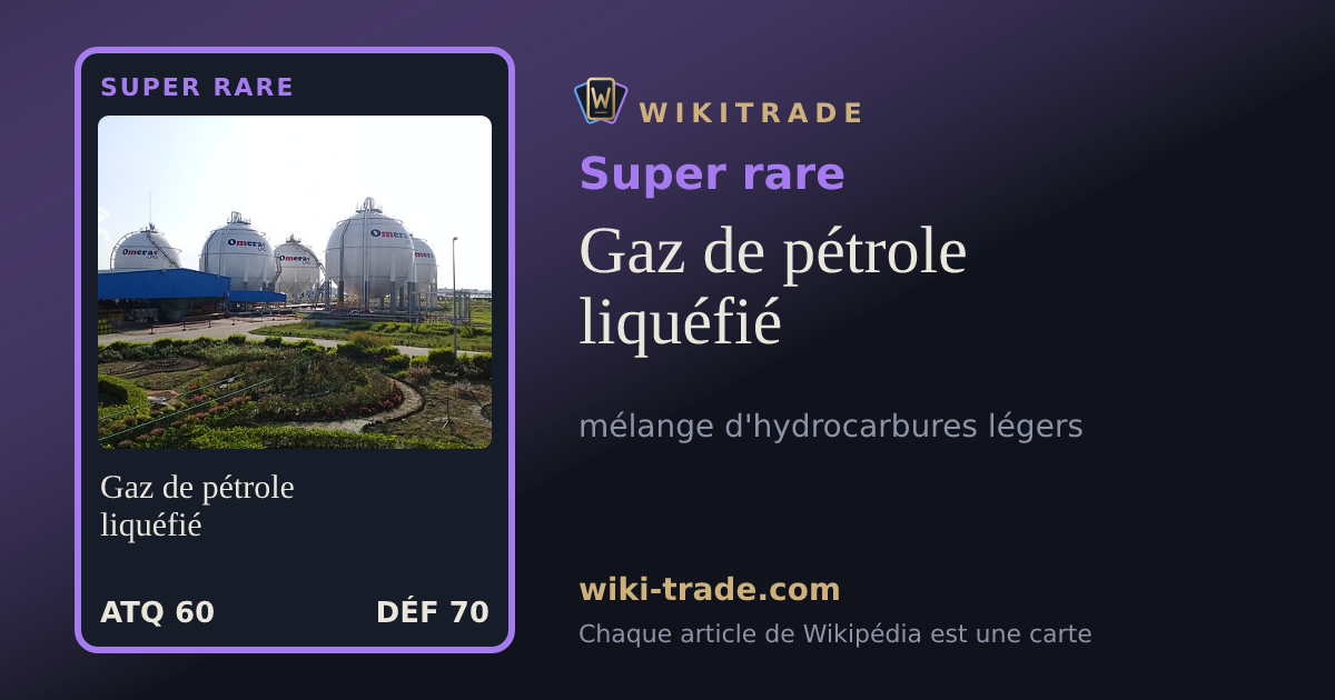 Gaz de pétrole liquéfié — carte Super rare