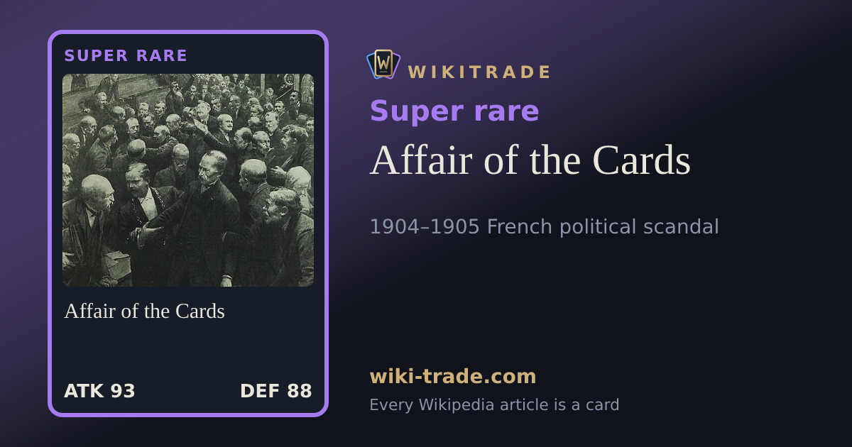 Affair of the Cards — Super rare card
