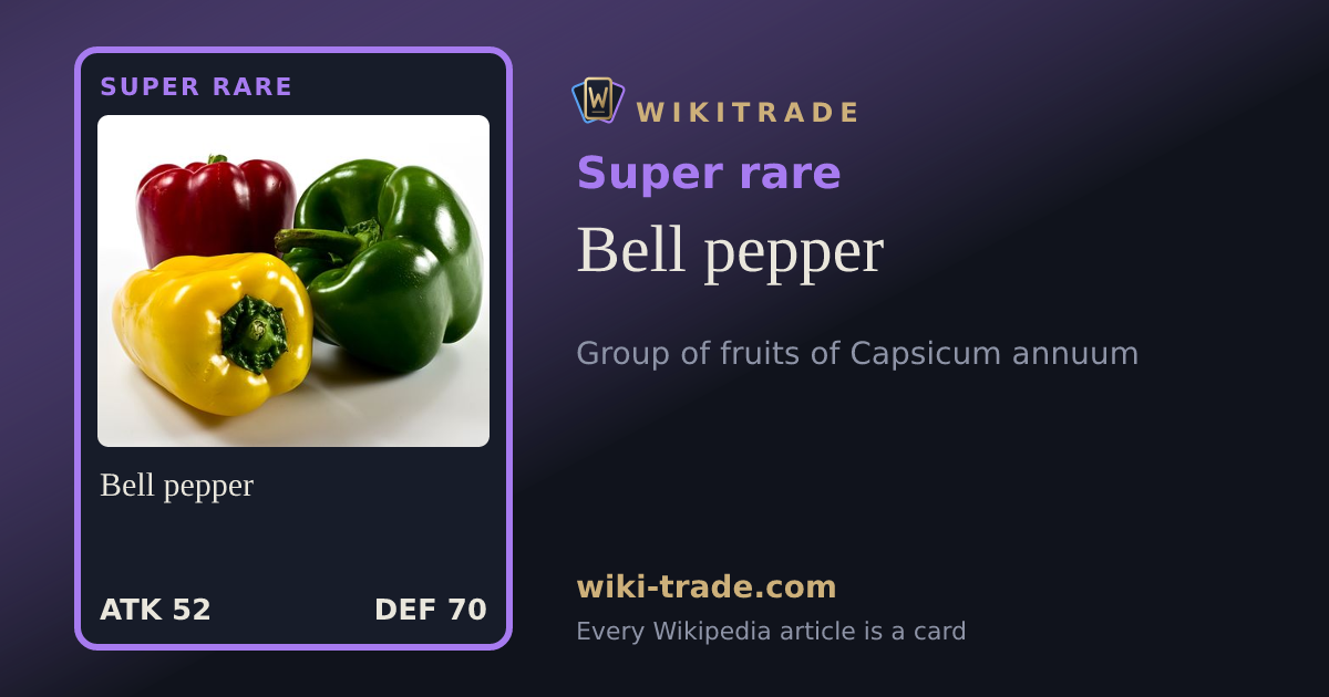 Bell pepper — Super rare card