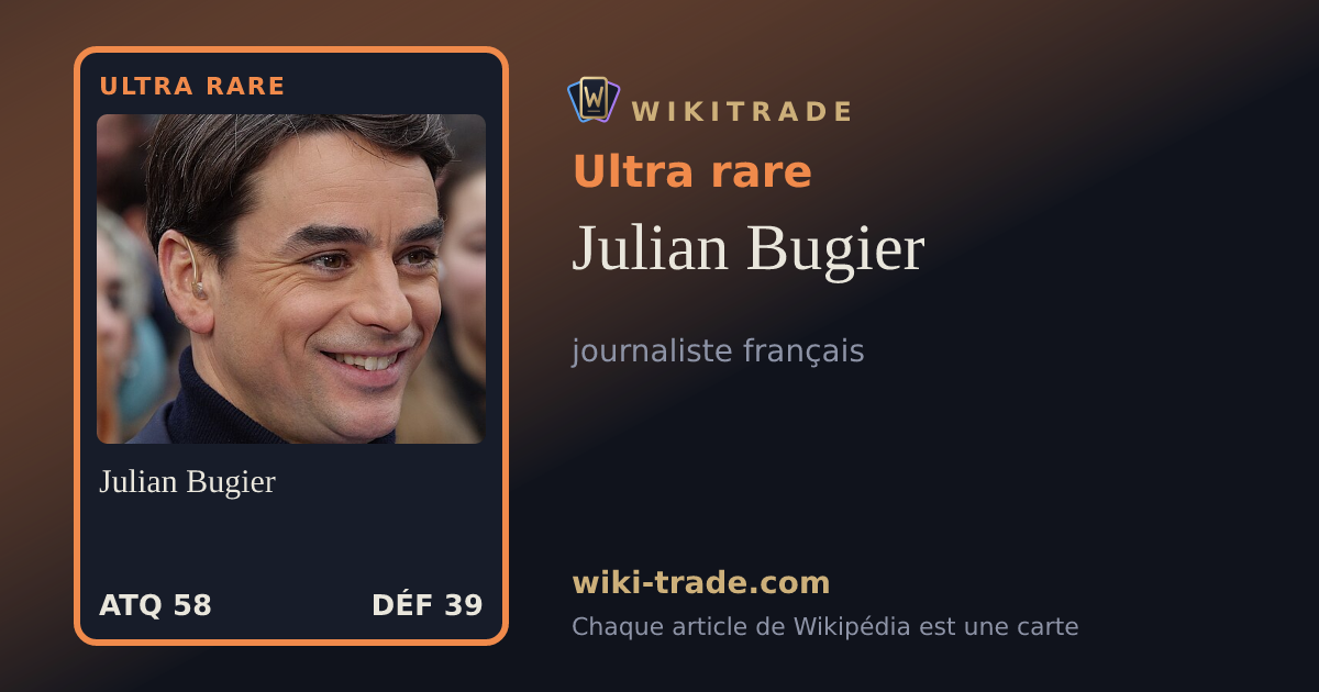 Julian Bugier — carte Ultra rare