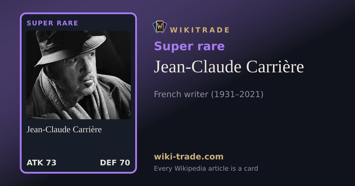 Jean-Claude Carrière — Super rare card