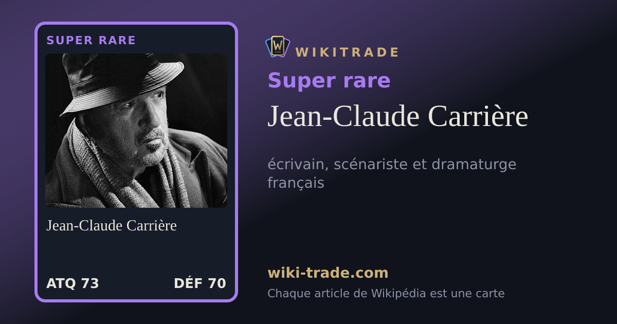 Jean-Claude Carrière — carte Super rare
