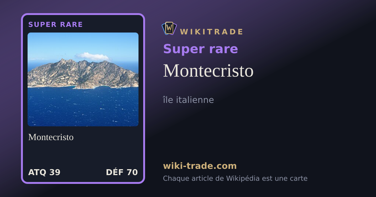 Montecristo — carte Super rare