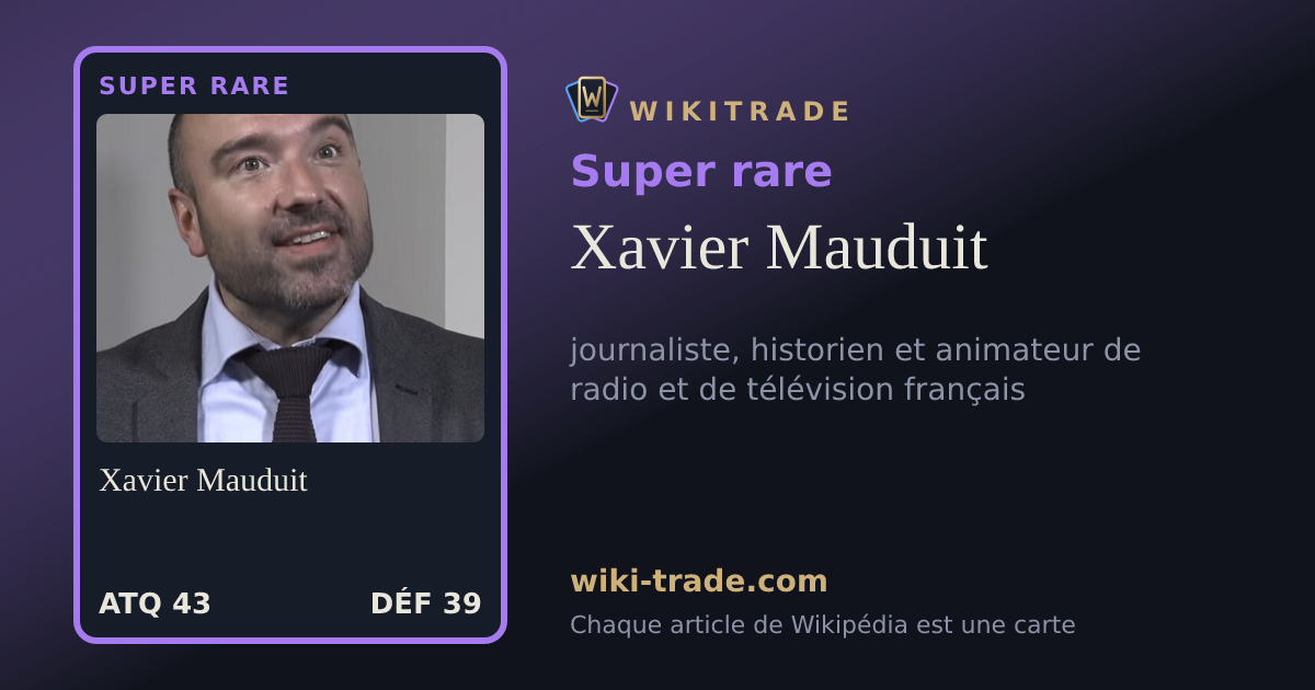 Xavier Mauduit — carte Super rare