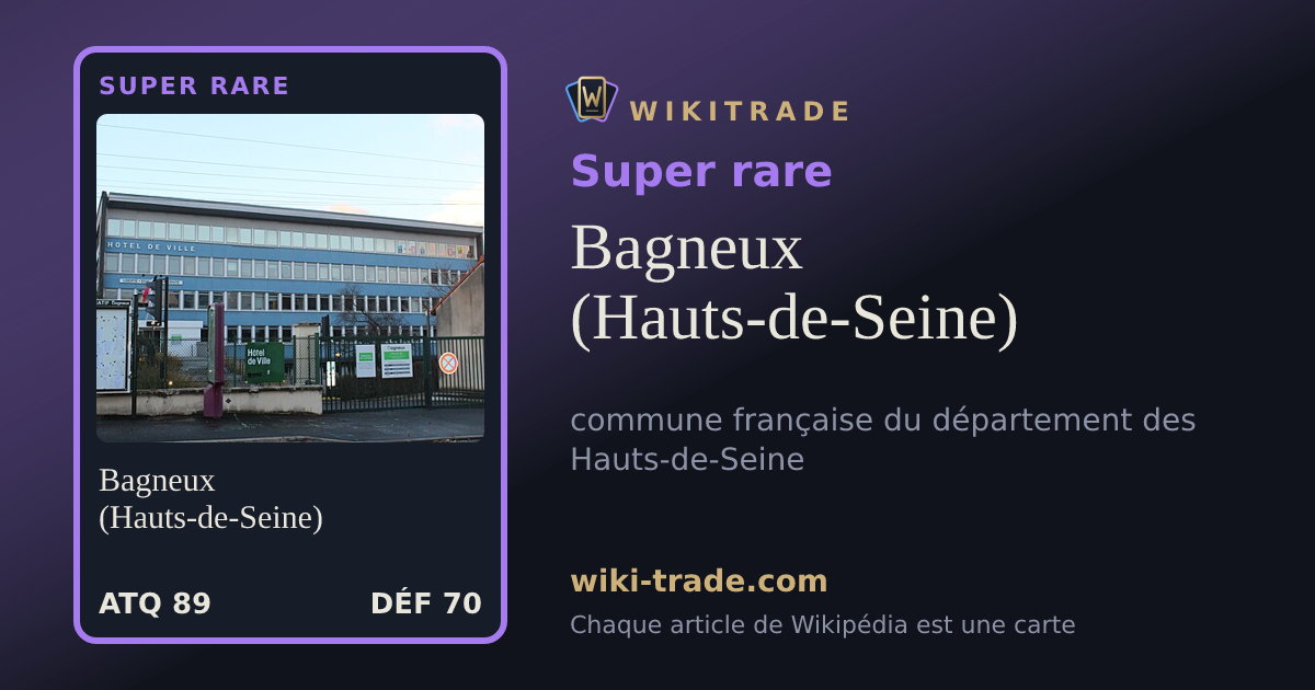 Bagneux (Hauts-de-Seine) — carte Super rare