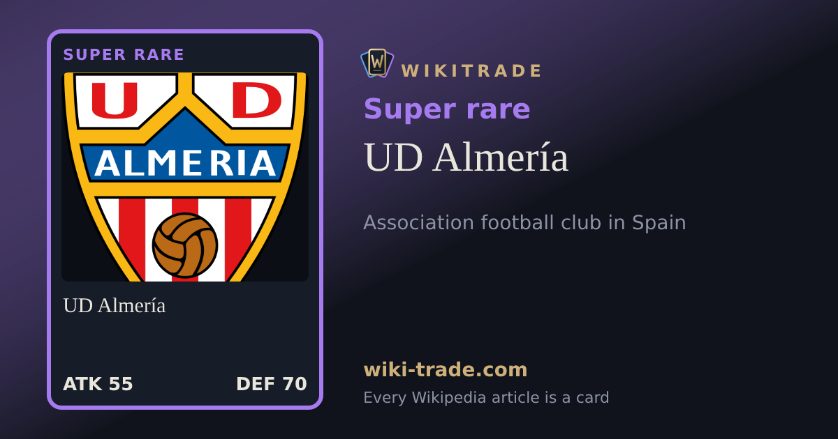 UD Almería — Super rare card