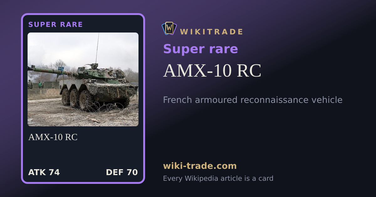 AMX-10 RC — Super rare card