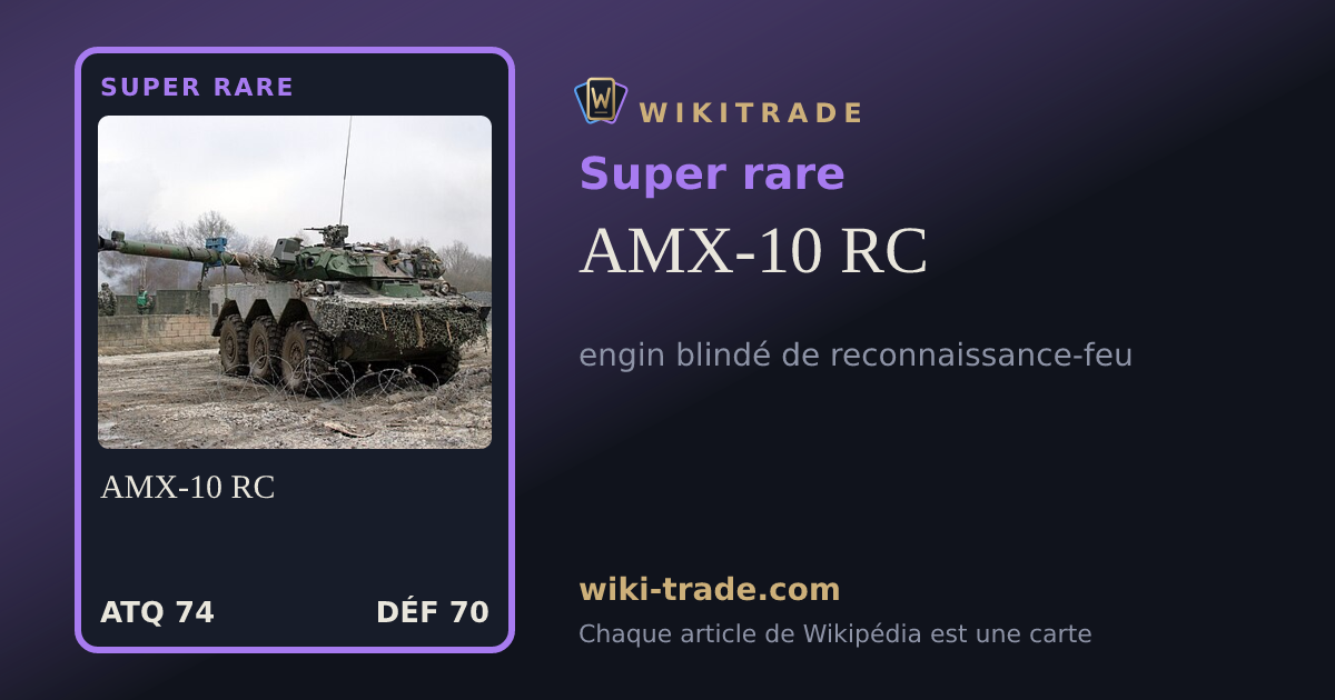 AMX-10 RC — carte Super rare