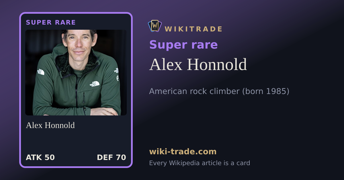 Alex Honnold — Super rare card