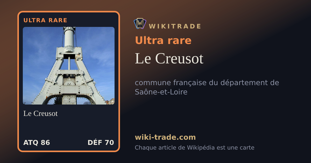 Le Creusot — carte Ultra rare