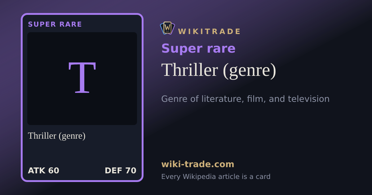 Thriller (genre) — Super rare card