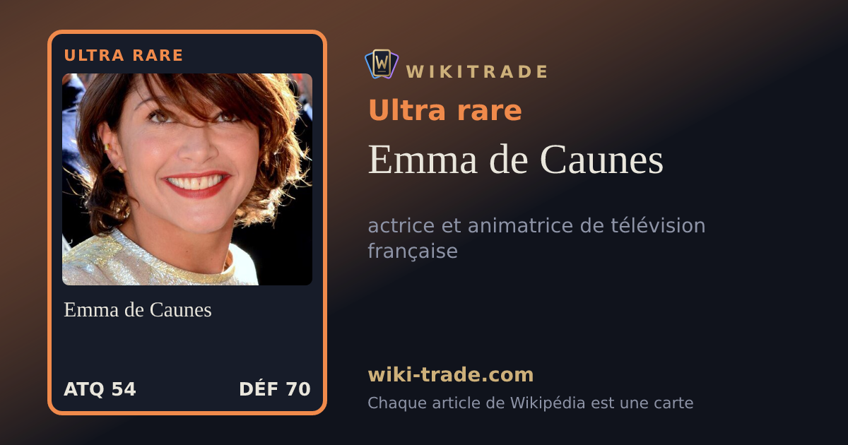 Emma de Caunes — carte Ultra rare