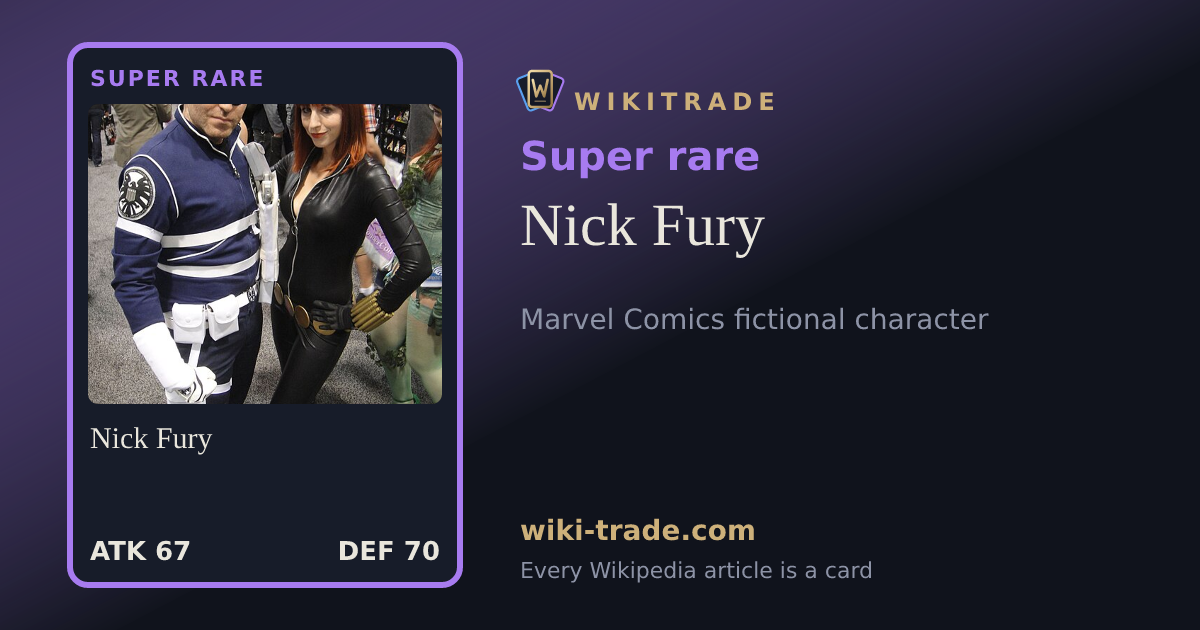 Nick Fury — Super rare card