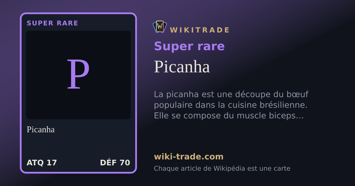 Picanha — carte Super rare