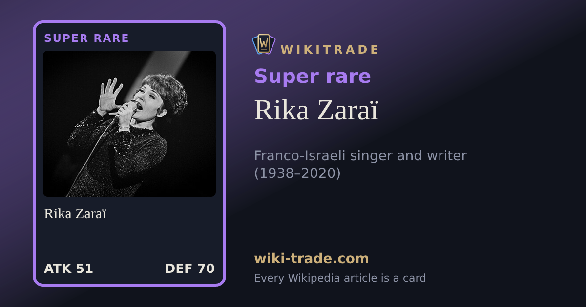 Rika Zaraï — Super rare card