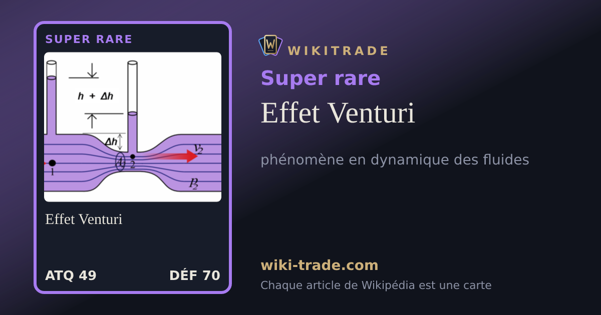 Effet Venturi — carte Super rare
