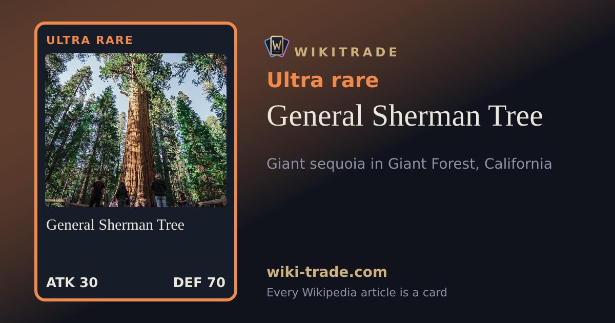 General Sherman Tree — Ultra rare card