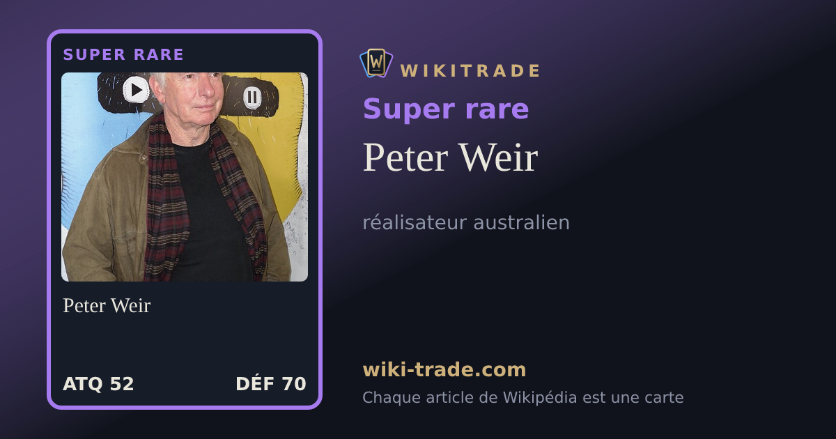 Peter Weir — carte Super rare