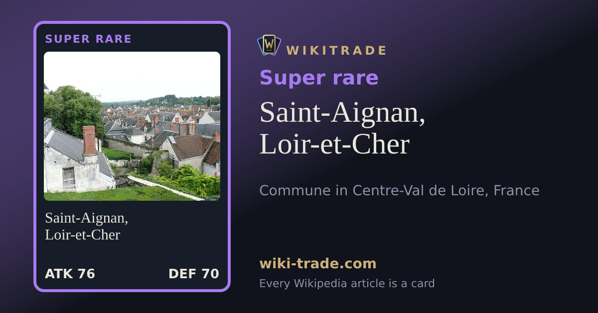 Saint-Aignan, Loir-et-Cher — Super rare card