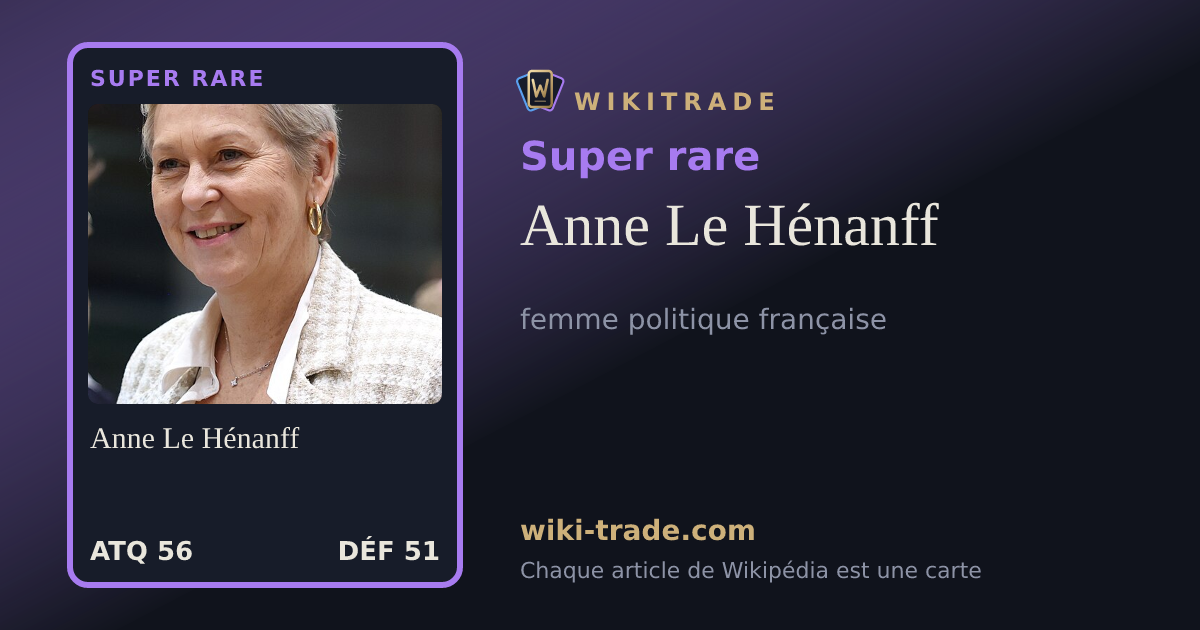 Anne Le Hénanff — carte Super rare