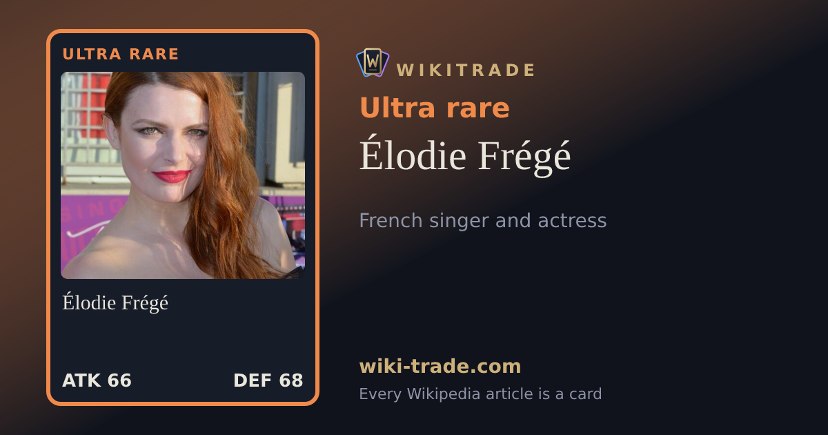 Élodie Frégé — Ultra rare card