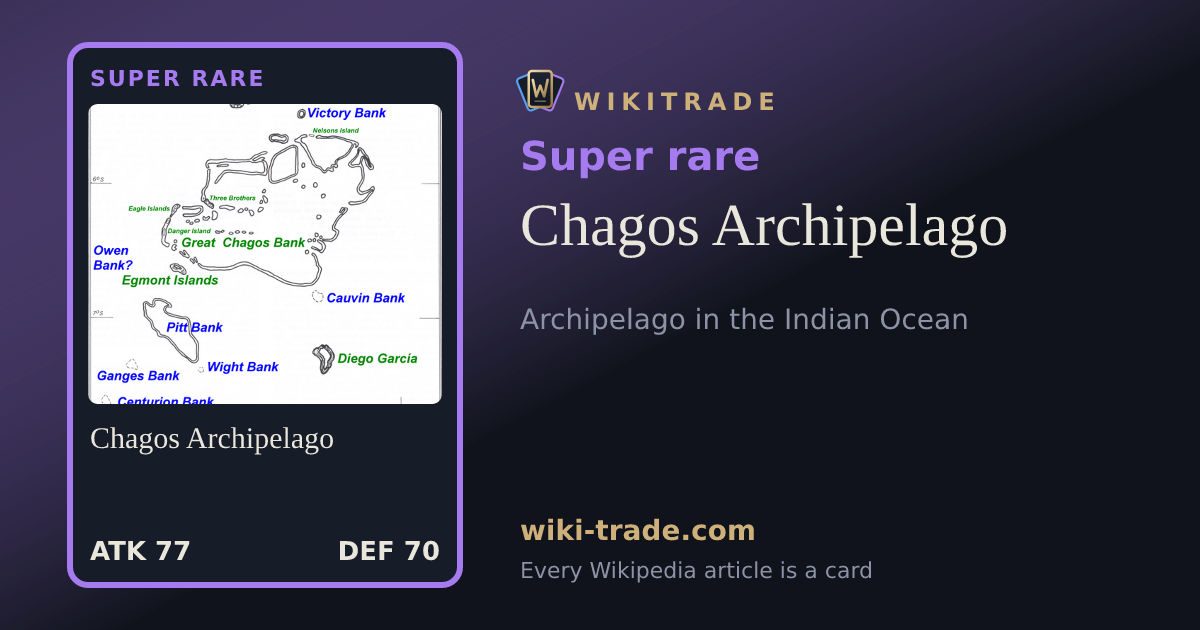 Chagos Archipelago — Super rare card