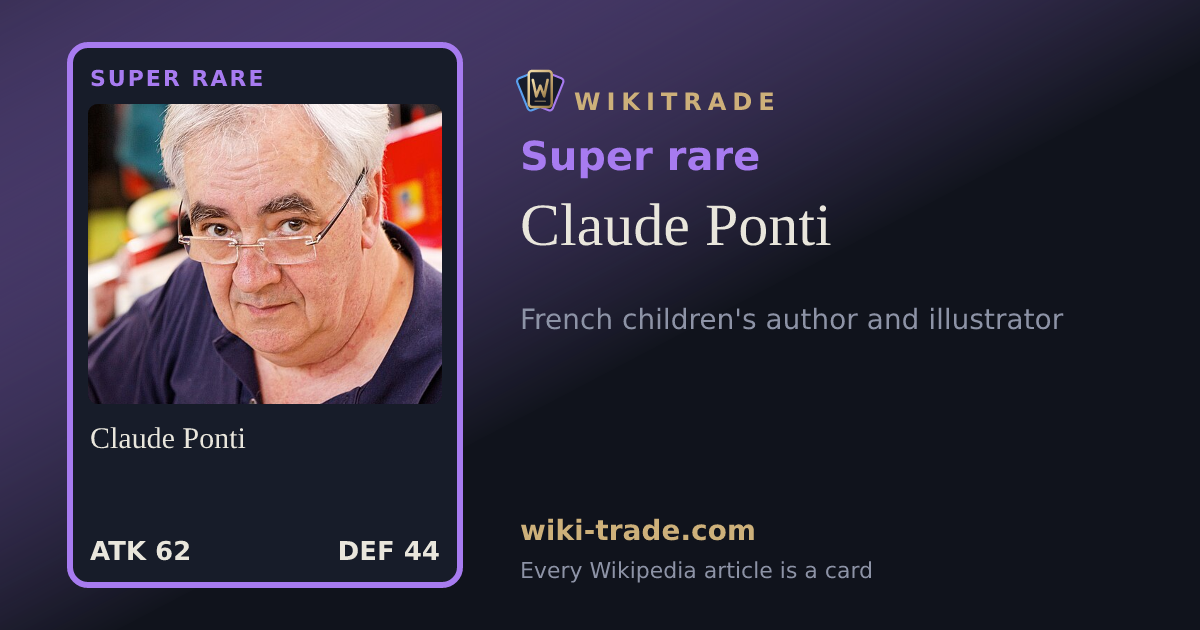 Claude Ponti — Super rare card